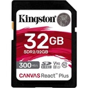 Kingston Canvas React Plus 32GB SDHC Card - 32 GB