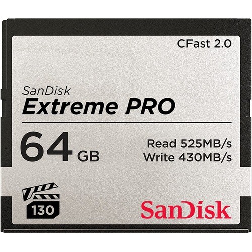 Sandisk Extreme PRO CFast 2.0 Memory Card - 64 GB