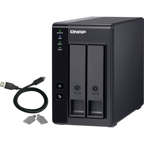 Qnap 2 Bay USB Type-C Direct Attached Storage with Hardware RAID