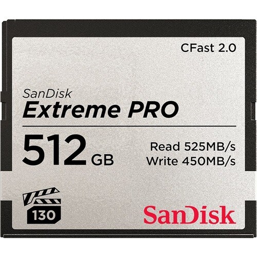 Sandisk Extreme PRO CFast 2.0 Memory Card - 512 GB
