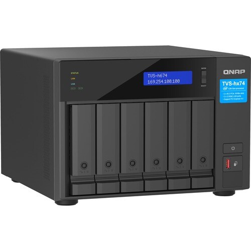 Qnap TVS-h674-i3-16G SAN/NAS Storage System