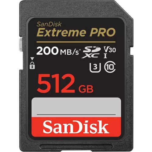 Sandisk Extreme PRO 512GB SDXC Card - 512 GB