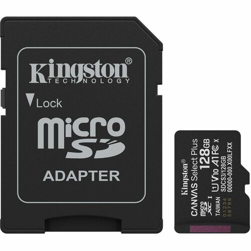 Kingston Canvas Select Plus 128GB microSDXC Card - 128 GB
