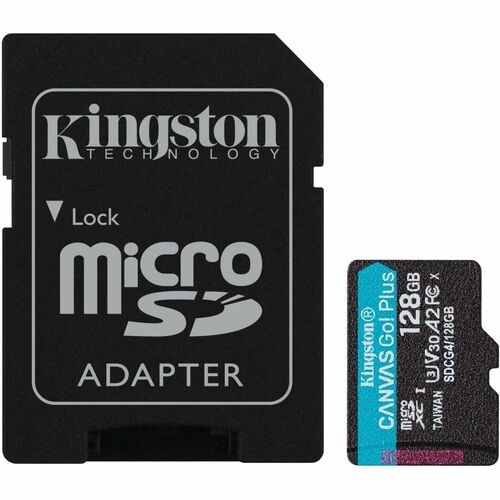 Kingston Canvas Go! Plus 128GB microSDXC Card - 128 GB