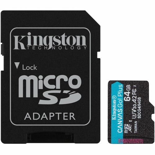 Kingston Canvas Go! Plus 64GB microSDXC Card - 64 GB