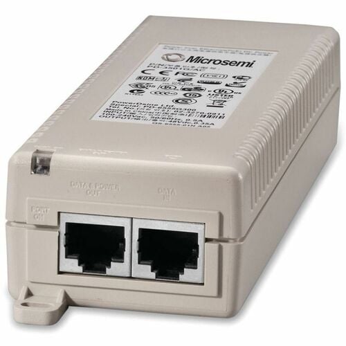 Microchip 1-Port PoE Midspan, 10/100/1000BaseT, AC Input