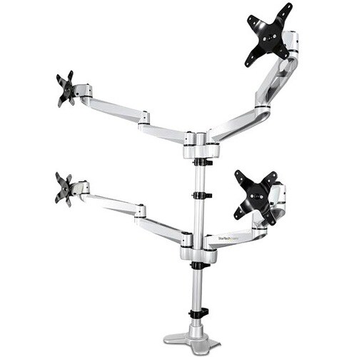 Startech.Com Quad-Monitor Mount - Full Motion - Premium