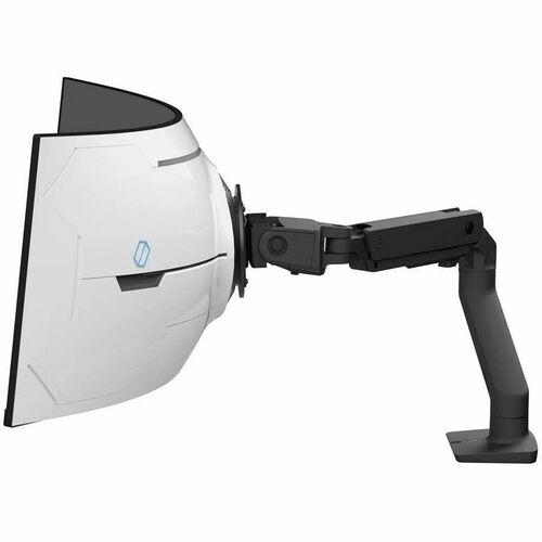Ergotron HX Desk Monitor Arm with VHD Pivot (Matte Black) for Extreme-Depth Curved Screen