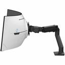 Ergotron HX Desk Monitor Arm with VHD Pivot (Matte Black) for Extreme-Depth Curved Screen