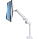 Ergotron LX Desk Mount Monitor Arm, Tall Pole (white)
