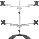 Startech.Com Quad-Monitor Stand - Articulating - Steel & Aluminum