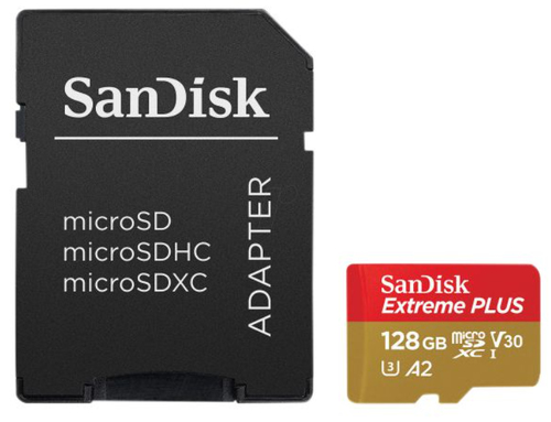 Sandisk Extreme PLUS 128GB microSDXC Card - 128 GB