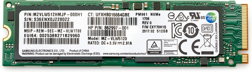 Hp 512GB PCIe NVME TLC SSD