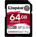 Kingston Canvas React Plus 64GB SDXC Card - 64 GB