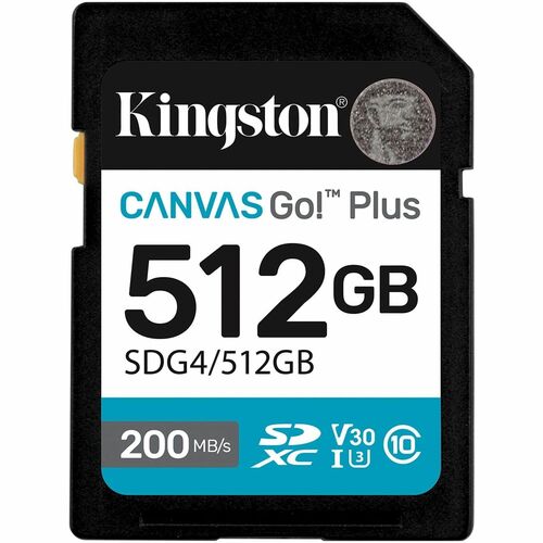 Kingston Canvas Go! Plus 512GB SDXC Card - 512 GB