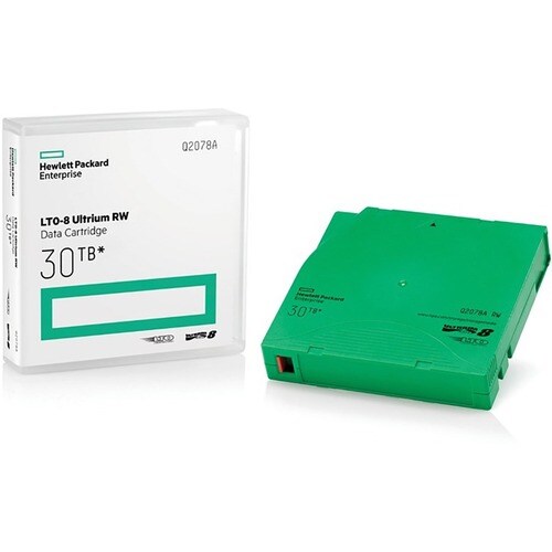 Hewlett Packard Enterprise LTO-8 Ultrium 30TB RW Library Pack 20 Data Cartridges with Cases