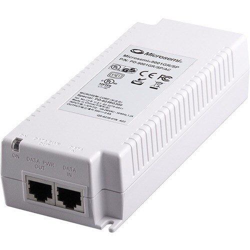 Microchip Single Port, High Power Gigabit Midspan, 802.3at Compliant with Surge Protection