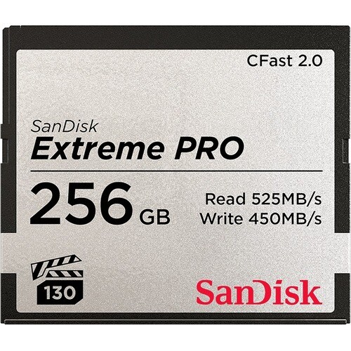 Sandisk Extreme PRO CFast 2.0 Memory Card - 256 GB