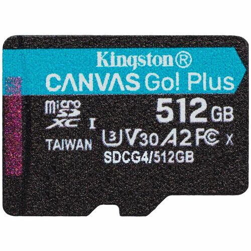 Kingston Canvas Go! Plus 512GB microSDXC Card - 512 GB