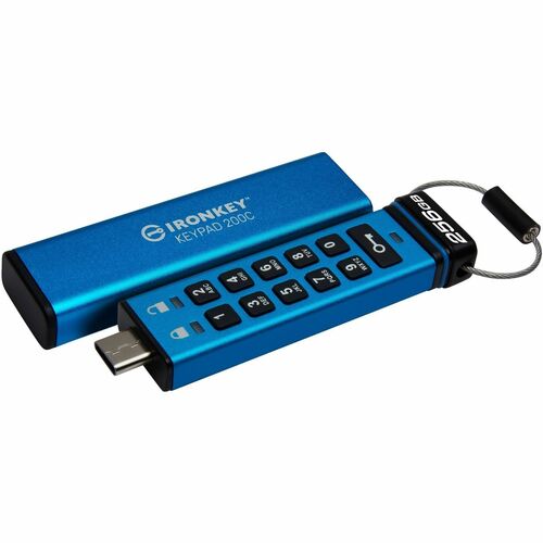 Kingston Keypad 200 256GB USB 3.2 (Gen 1) Type C Flash Drive - 256 GB