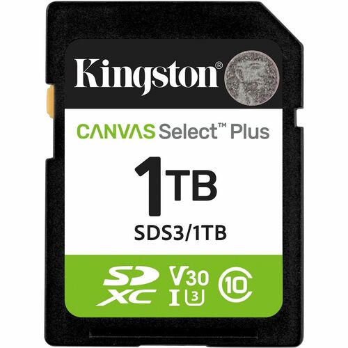 Kingston Canvas Select Plus 1TB SDXC Card - 1 TB