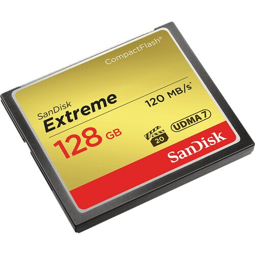 Sandisk Extreme CompactFlash Card - 128 GB