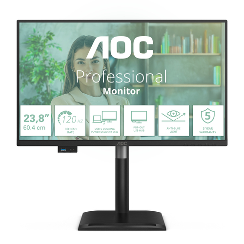 Aoc 24P4CV 24IN FHD 120HZ HAS ANTIBL (HW)