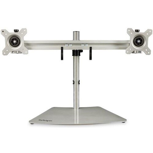 Startech.Com Dual-Monitor Stand - Horizontal - Silver