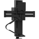Ergotron TRACE Monitor Mount (matte black) with Slim-Profile Clamp