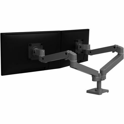 Ergotron LX Pro Dual Side-by-Side Arm (Dark Grey) Two Monitor Mount