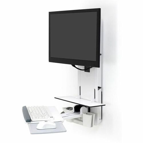 Ergotron StyleView Sit-Stand Vertical Lift, Patient Room (white)