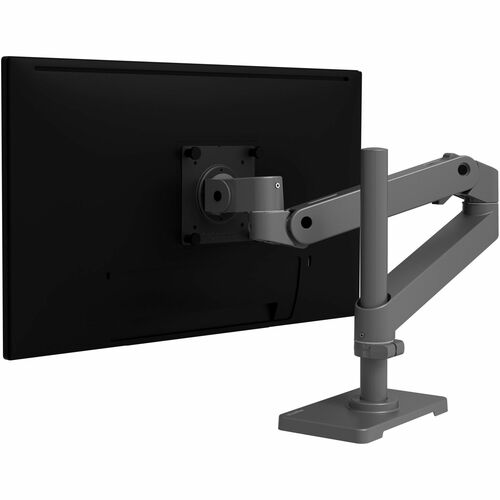 Ergotron LX Pro Desk Monitor Arm, Tall Pole (Dark Grey) Single Monitor Mount