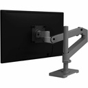Ergotron LX Pro Desk Monitor Arm, Tall Pole (Dark Grey) Single Monitor Mount