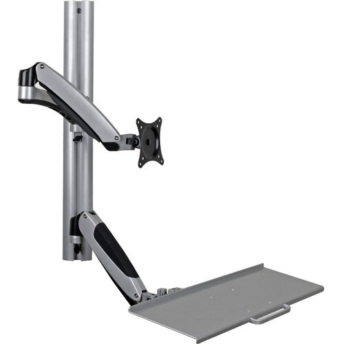 Tripp Lite Single-Display Sit-Stand Wall-Mount Workstation with Thin-Client Mount