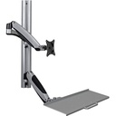 Tripp Lite Single-Display Sit-Stand Wall-Mount Workstation with Thin-Client Mount