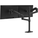 Ergotron LX Dual Stacking Arm Tall Pole (Matte Black) Multi-Monitor Mount