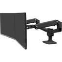Ergotron LX Dual Side-by-Side Arm (Matte Black)