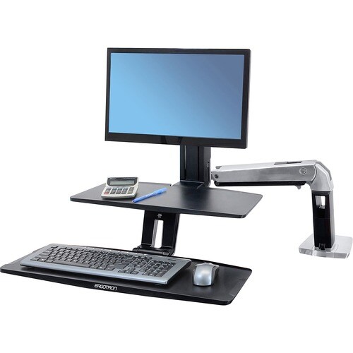 Ergotron WorkFit-A with Suspended Keyboard, Single LD