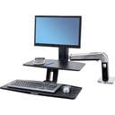 Ergotron WorkFit-A with Suspended Keyboard, Single LD