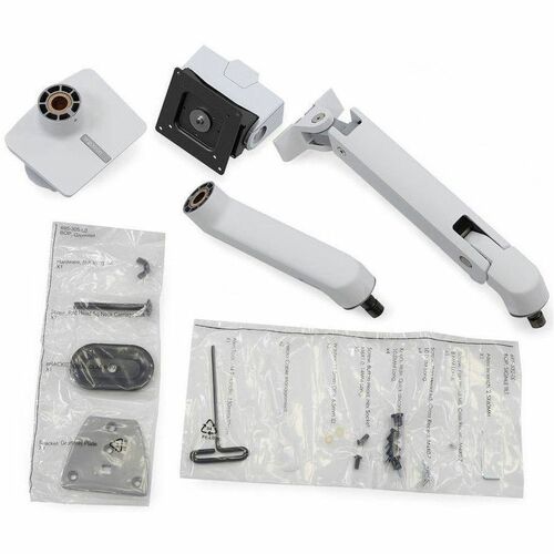 Ergotron HX Desk Monitor Arm with VHD Pivot (white) for Extreme-Depth Curved Screens