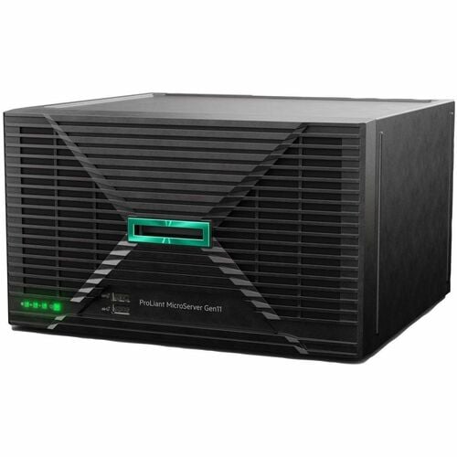 Hewlett Packard Enterprise ProLiant MicroServer Gen11 E-2414 2.6GHz 4-core 1P 16GB-U VROC 4LFF-NHP 180W External PS Server - 16 GB