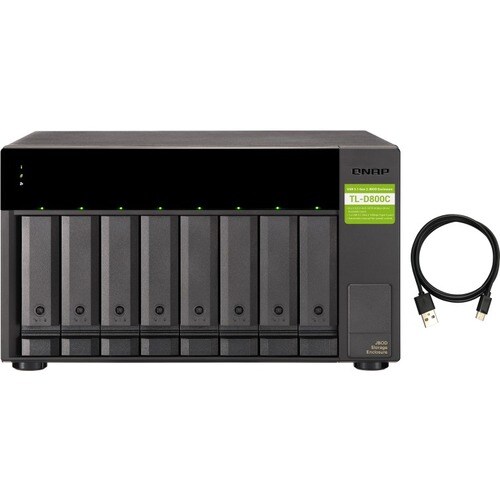 Qnap JBOD Expansion Enclosure with USB 3.1 Gen2 Type-C Interface