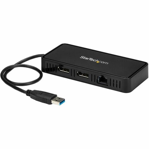 Startech.Com USB to Dual DisplayPort Mini Docking Station - Dual 4K 60Hz - GbE - USB 3.0