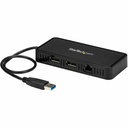 Startech.Com USB to Dual DisplayPort Mini Docking Station - Dual 4K 60Hz - GbE - USB 3.0