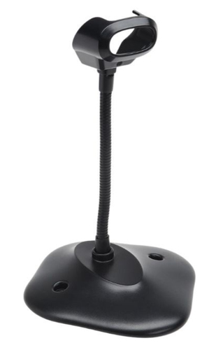 Zebra Flexible Gooseneck Presentation Stand featuring Scanner Cup Black