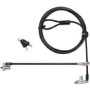 Kensington Slim N17 2.0 Keyed Dual Head Laptop Lock for Wedge-Shaped Slots - Master Keyed