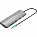 I - Tec USB-C Metal Nano 2x Display Docking Station + Power Delivery 100 W