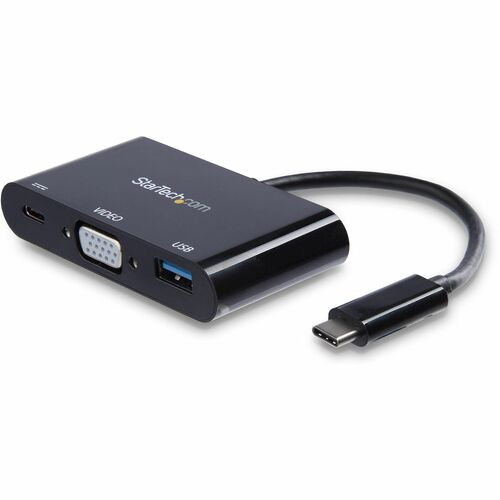 Startech.Com USB-C to VGA Multifunction Adapter with Power Delivery and USB-A Port