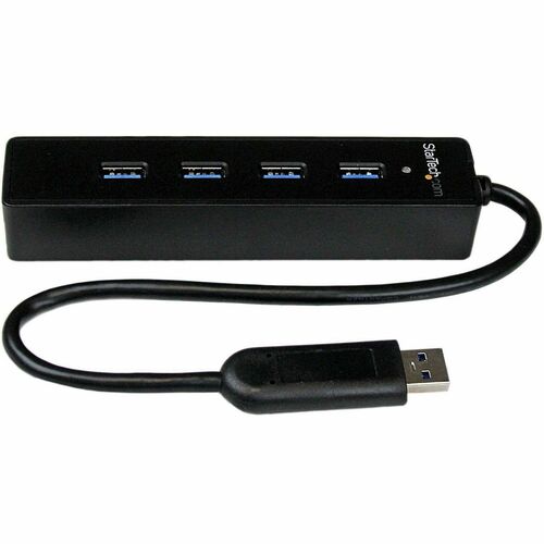 Startech.Com 4 Port Portable SuperSpeed USB 3.0 Hub with Built-in Cable