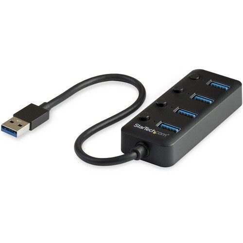 Startech.Com 4-Port USB 3.0 Hub - 4x USB-A with Individual On/Off Switches